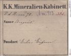 Etiketten zu Aragonit (NHMW-MIN-Am313)
